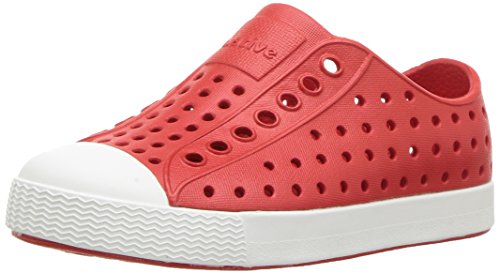 Native Shoes, Jefferson Child, Kids Lightweight Sneaker, Torch Red/Shell White, 7 M Us Toddler #TOP5