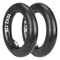 Satgoo E Scooter Schlauch 10x2.125, 2 MM Doppelte Dicker, Winkelventil 45°Verschleißfest, Stoßdämpfend, Komfortabel, 10x2.0 (54-152) Schlauch Kinderwagen, 10 Zoll – 10x1.75/2/2.125 für Kinderlaufrad