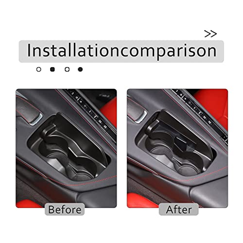 Inserto para Portavasos CHEAYAR Compatible Chevrolet Corvette C8 miniatura 2