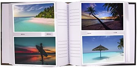 Kenro New Adventures Holiday Photo Album for 200 Photos 6x4 inches/10x15cm with Memo Space to Write Beside Each Photograph, for Travelling, Gap Year, Vacation  HOL121