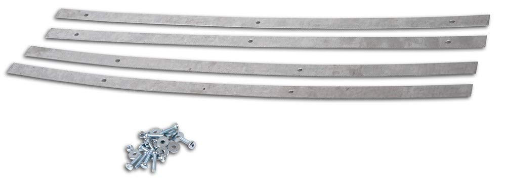 Hansen Styling Parts LKW-Heckschürze/Schmutzfängerleiste Einbahnstraße (aus Hartgummi) - Extra schwere Ausführung - 240x38 cm - 2teilig mit Befestigungsschienen