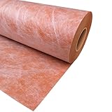 Waterproof Membrane 23.6mils/0.6mm Thickened 3.3ft x 98.4 ft / 325 Sq Ft Tile Underlayment Waterproofing Membrane PE Fabric for Shower Walls, Bathroom Flooring, Wet Room, Tile, Sauna, Steam Room
