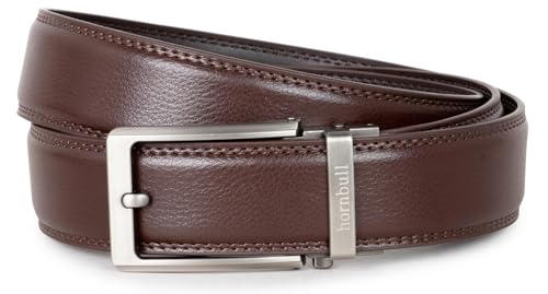 Image of HORNBULL Smith Leather Belt for Men | Mens Belt Autolock | Formal and Casual Leather Belt for Men