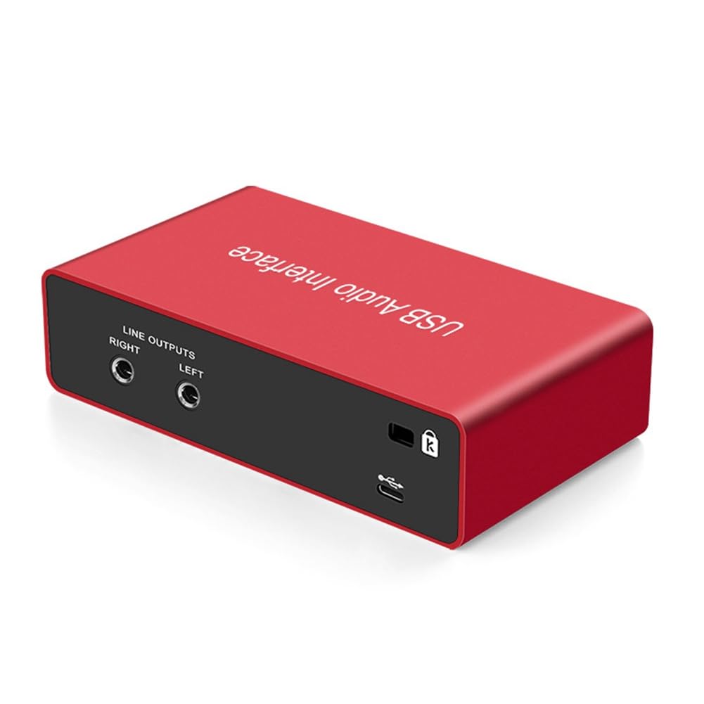 CONFUSE Interfaccia Audio USB 192KHz Scheda Audio Interfaccia XLR Studio per Apparecchiature di Registrazione Podcast Professionale