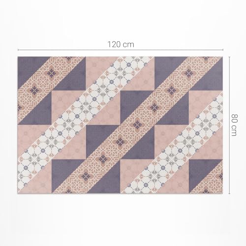 Tapis en vinyle PVC maison deco rectangle 80x120 cm pour sol intérieur - 3