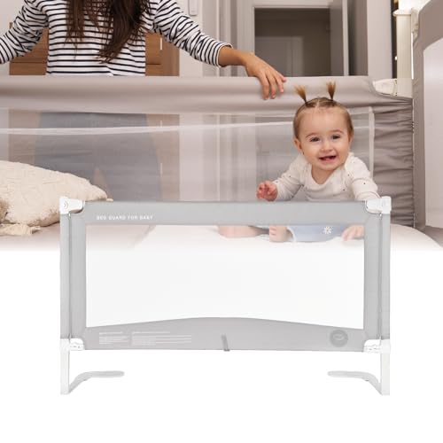 ms BabyWorld – Barrera Tall – Barrera de Seguridad para Bebé | 90/150/190 cm con Enganches Incluidos | Extra Alta y Resistente | Mecanismo de Bajada Seguro | Fácil Instalación |