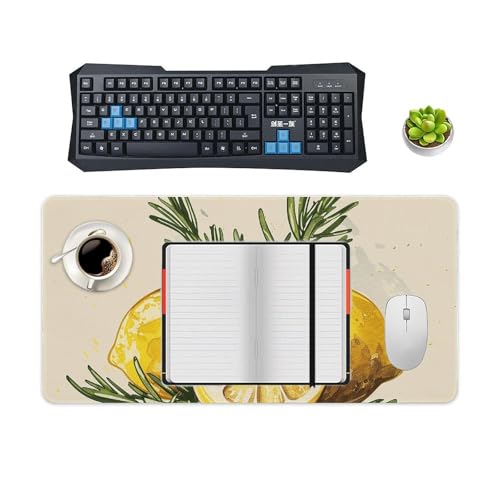Mouse Pad Gaming RLDOBOFE grande antiderrapante blanco miniatura 4