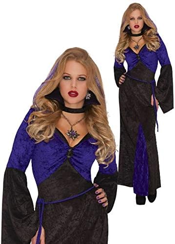 Miniatura 3 de amscan Kit de disfraz de fiesta para adultos con diseño de señora de la seducción, color negro y morado, 1 juego