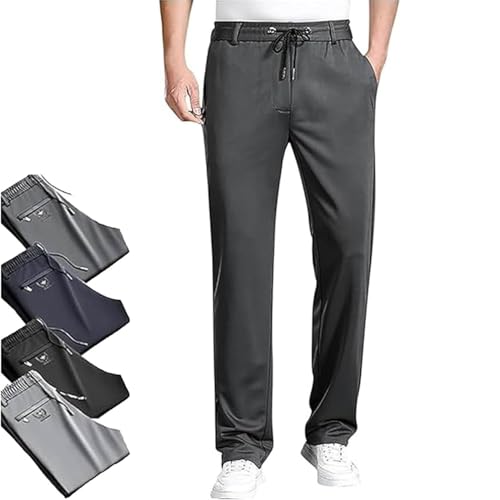 Airflexion Pants, AirFlexion - Pull On Ice Silk Comfort Everyday Pants, Silky-Soft Breathable Non-Deform