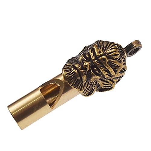 Ynxee 1Pc Antique Brass Monkey King Whistles Camping Hiking Pet Training Signal Whistles Portable Keychain #TOP2