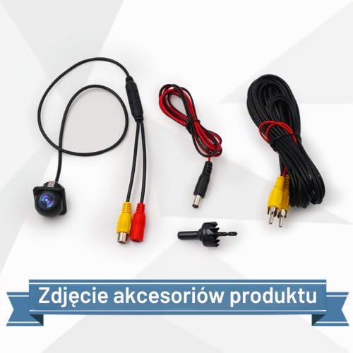 Kamera cofania, szerokokątny obiektyw HD Night Vision Wodoodporna kamera cofania z czarną linijką ABS