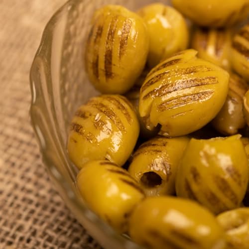 Sanniti Grilled Pitted Italian Olives in Oil, 19.4 oz | 550 g - Thumbnail 7