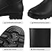 Asgard Women’s Tall Rain Boots Waterproof Knee High Rainboots Rubber Garden Boots, Matte Black, 39