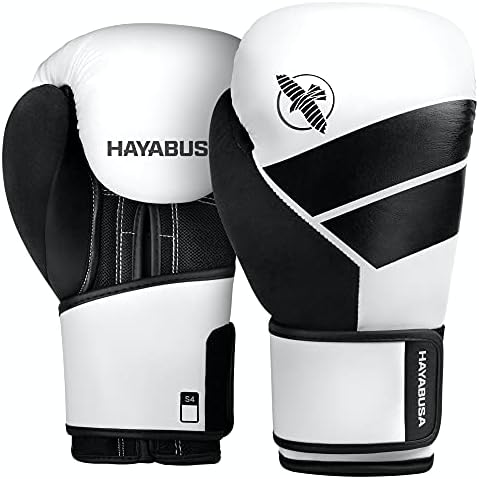 Hayabusa S4 Kids Boxing Gloves for Boys and Girls - White, 8 oz