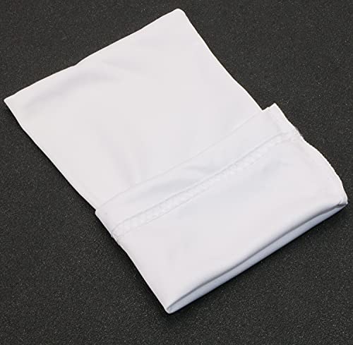 Image of Mini Skater 3 Pack Eyeglasses Pouch with Cleaning Cloth, Drawstring Microfiber Pouch for Sunglasses & Eyeglasses, Jewelry, Watches (White)