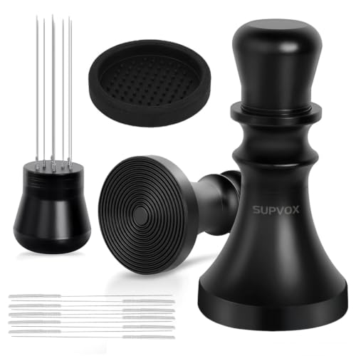 Image of Supvox 51mm Espresso Tamper & Coffee Distributor 2in1 Coffee Ground Tamper