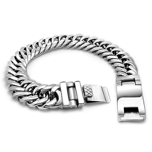 Bracelet homme 13mm poli anti-ternissement pour le quotidien