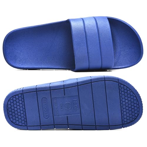 Image of clootess Shower Slide Shoes for Men and Women Home Sandal Bath Slipper Indoor House Pool College Dorm Non-Slip