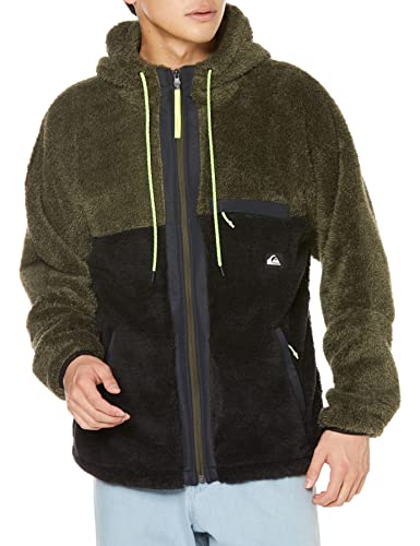 [クイックシルバー] スケートボードフーディー M&W GO FIRST FULL ZIP HOODIE メンズ OLV S