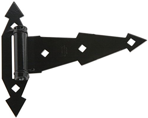 Stanley Hardware S827-584 SP1396 Heavy Duty Spring T Hinges in Black, 2 pack