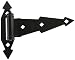 Stanley Hardware S827-584 SP1396 Heavy Duty Spring T Hinges in Black, 2 pack