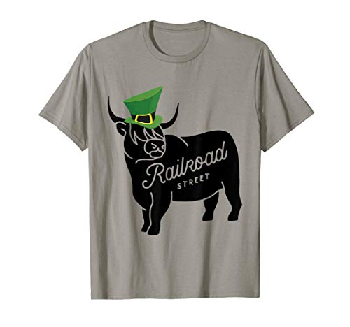 Railroad Street bull St. Patrick's Day Maglietta