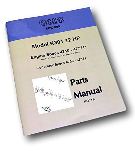 Kohler Engines K301-12HP OEM Parts Manual
