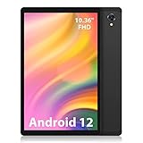 TOSCIDO Tablet 10.36 Pulgadas 5G WiFi Android 12 Tab Octa-Core 2GHz FHD IPS,4G LTE/SIM,4GB RAM/64GB expandible 1TB SD,Dual SIM,8000mAh,con Funda Protectora Teclado-Negro