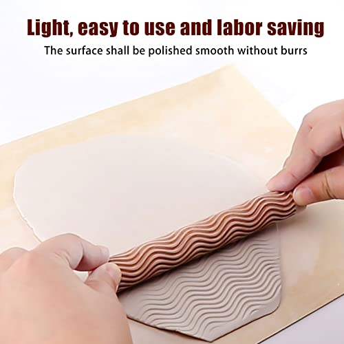 YWNYT 6pcs Wooden Clay Roller - Image 3