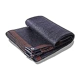 Geovne Malla Sombreadora Privacidad,Red de Sombreado Resistente a UV,Tela de Sombra Engrosamiento de Cifrado,Bloqueador Solar Sombra Paño,con Cuerda y Ojales,para Patio,Jardín,Negro (6x7m/19.7x23ft)