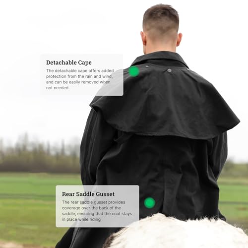Image of RESISTANCE Premium Oilskin Duster Coat Waterproof Cotton Unisex Cowboy Cowgirl Western Workwear