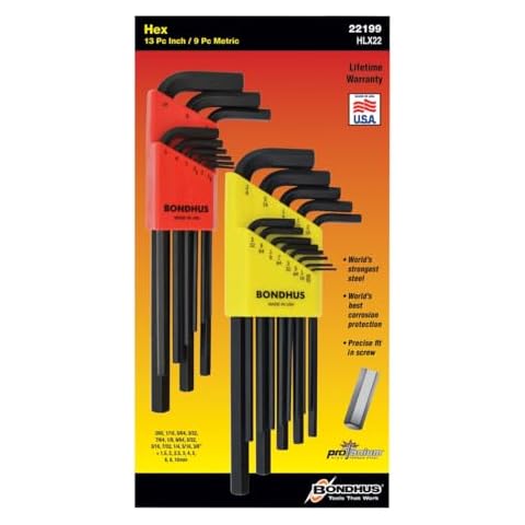 BONDHUS HLX22 Dual Pack Hex Key Set Cover