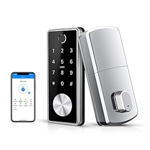 Ruveno Smart Fingerprint Lock met toetsenborden, Keyless ingang deurslot, elektronische automatische deadbolt…
