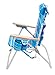 Rio Brands 4-Position Hi-Boy Backpack Beach Chair, Folding Chair for Outdoors, Stripe