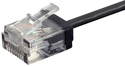 Cable Ethernet Monoprice Cat6 Patch 5 pies Negro Pack 2 miniatura 3