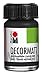 Produktbild Marabu 14010039073 - Decormatt Acryl Schwarz 073, 15 ml, samtmatte Acrylfarbe auf Wasserbasis, cremig und farbintensiv, speichelfest, wetterfest, zum freien Malen und Schablonieren