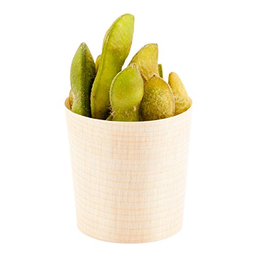 Restaurantware 1 Ounce Appetizer Cups 200 Disposable Mini Tasting Cups - Durable Sustainable Shaved Pinewood Dessert Cups For Catering Weddings And Parties Holds Samples And Snacks