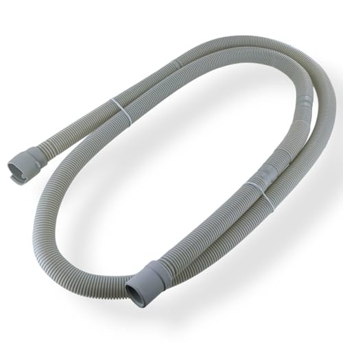 DL-pro Ablaufschlauch 2m gerade/gerade Ø21/28mm für Beko 1740160300 Schlauch Wasserschlauch Entleerungsschlauch Abwasserschlauch Abflussschlauch für Geschirrspüler Spülmaschine Geschirrspülmaschine