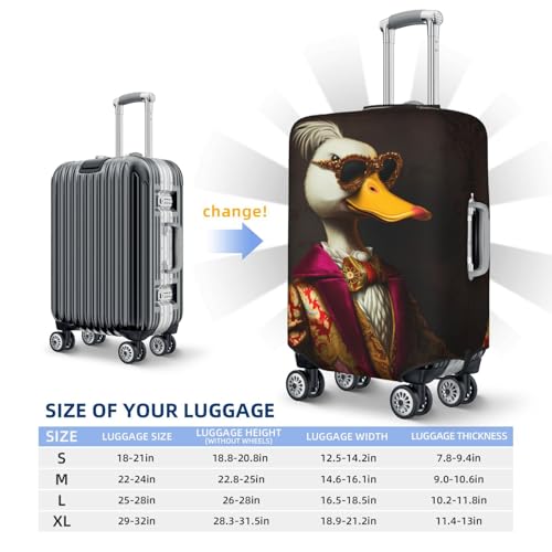 Travel Luggage Cover Protector - Noble Style Duck Anti-Scratch Suitcase Covers Fits 18-32 Inch Luggage2