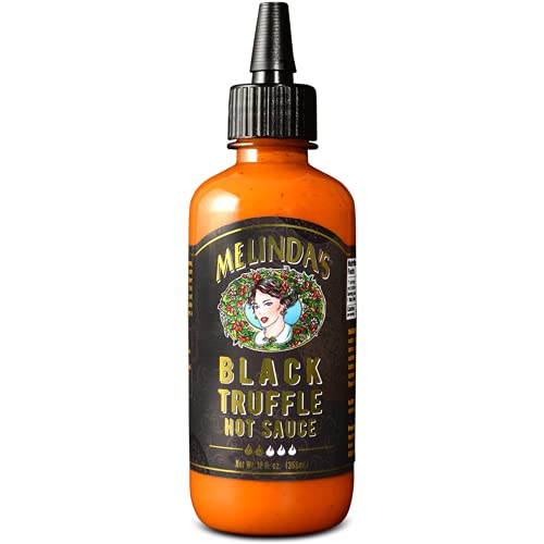 Melinda’s Black Truffle Hot Sauce - Gourmet Truffle Hot Sauce Made with Fresh Ingredients, Italian...