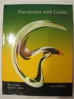Hardcover Precalculus with Limits Custom Edition for Collin College Second Edition Book