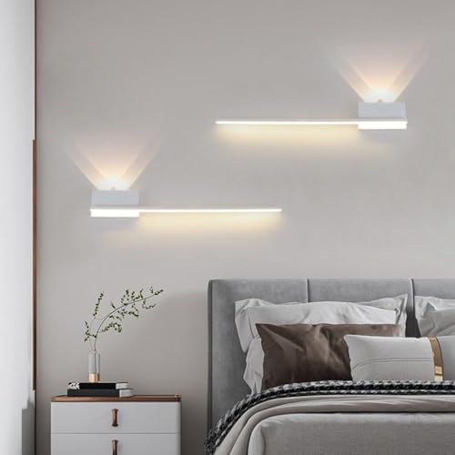 Aplique de pared interior de tira larga LED de 100 cm con diseño moderno y cableado directo 2