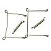 Xinlinke 10 Pcs 10 Inch Large Size Invisible Plate Wire Hanger Wall Holders with Protective Rubber Cover for 9