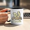 Getagift Personalised DJ Music Enthusiasts Any Name Birthday Party Lover Composer Present idea 11oz / 15oz Ceramic Mug. (Black Inside Coloured & Black Handle Mug) #2