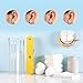 6Pcs Ear Pick Cleaning Kit Earwax Removal Kit,Stainless Steel Earwax Cleaner with Storage Bag, Professional Tool for Ear Cleaning, Reusable Ear Cleaner for Adults Earwax Removal Products (Yellow)