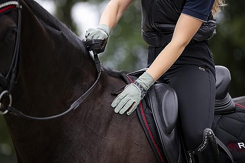 Gants de ride d'hiver Roeckl Wien noir gris pour cyclisme et équitation