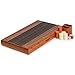 Yellow Mountain Imports Wooden Inlaid Backgammon Game Set, Pasadena - Classic Strategy Board Game Set with Acrylic Playing Pieces & Wooden Dice Cups, 15-inch Board