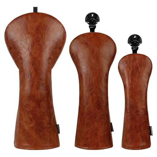 Premium Leather Golf Headcover for Clubs