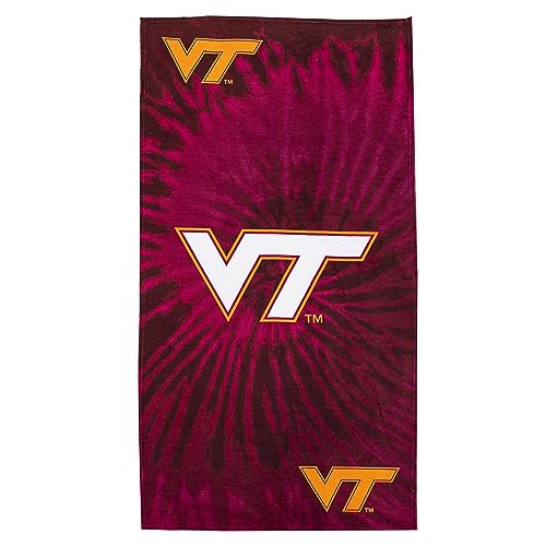 Northwest NCAA Virginia Tech Hokies Beach Towel, 30" x 60", Psychedelic