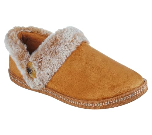 Skechers Women's Cozy Campfire-Fresh Toast Slipper, Chestnut, 10